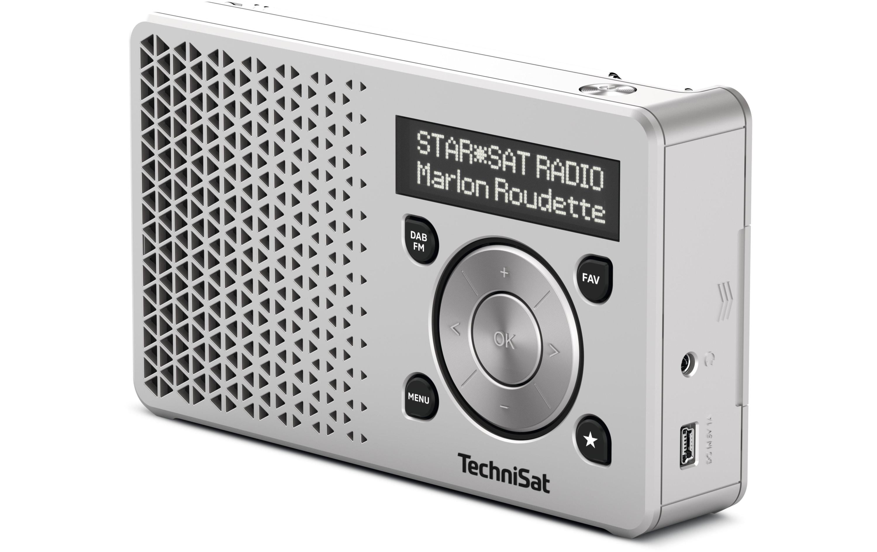 Technisat DigitRadio 1, DAB+ RAdio Silber, Akku bis 10h