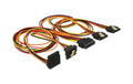 Delock SATA Stromadapter 4x SATA, gewinkelt 50cm, fü 12V / 5V / 3.3V SATA Geräte