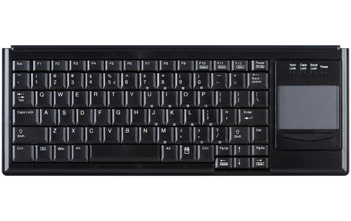 Active Key Tastatur AK-4400 mit Touchpad USB, schwarz