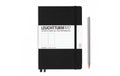 Leuchtturm Notizbuch Medium A5 blanko schwarz, 249 Seiten