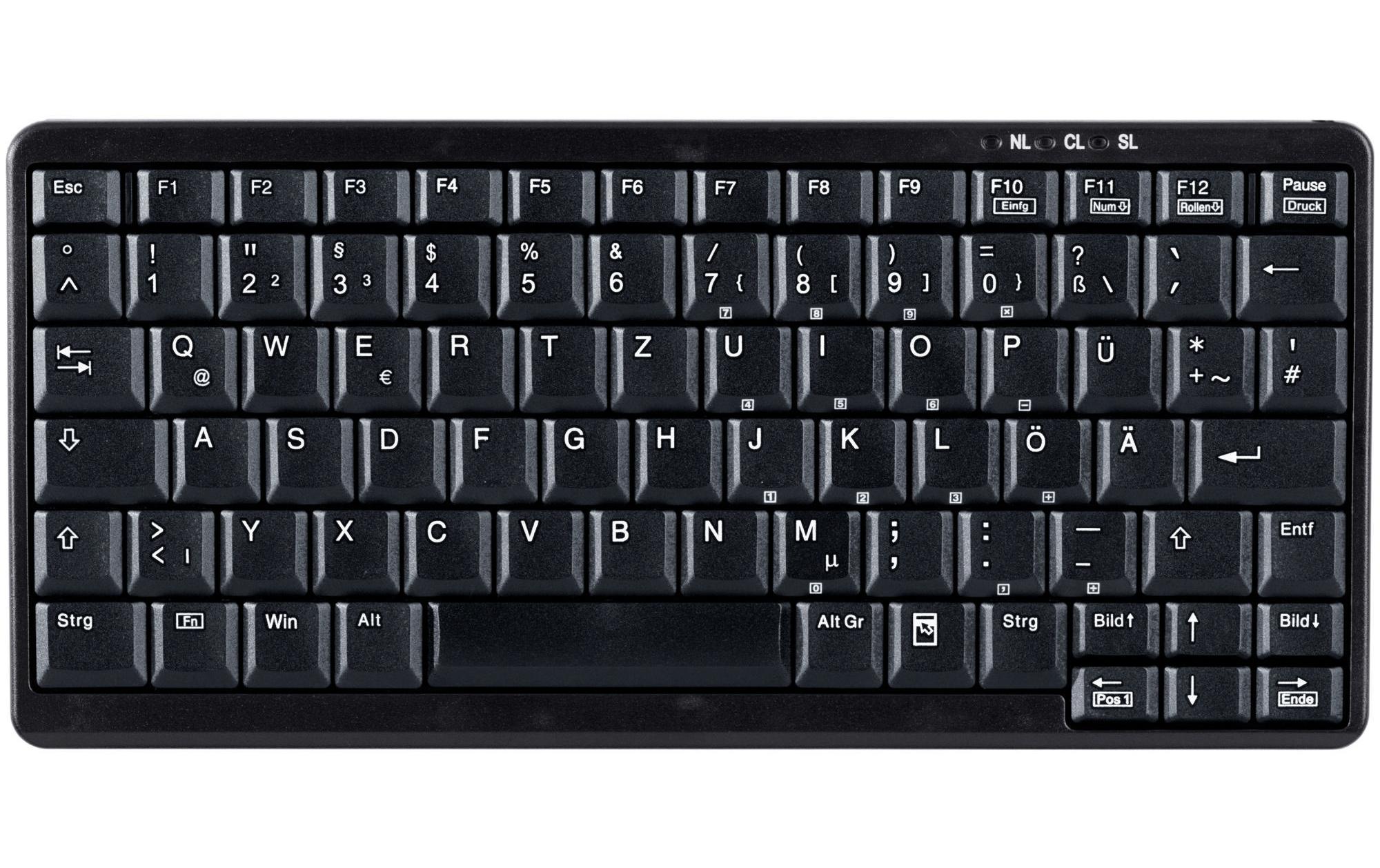Active Key Kompakt Tastatur AK-4100 USB schwarz