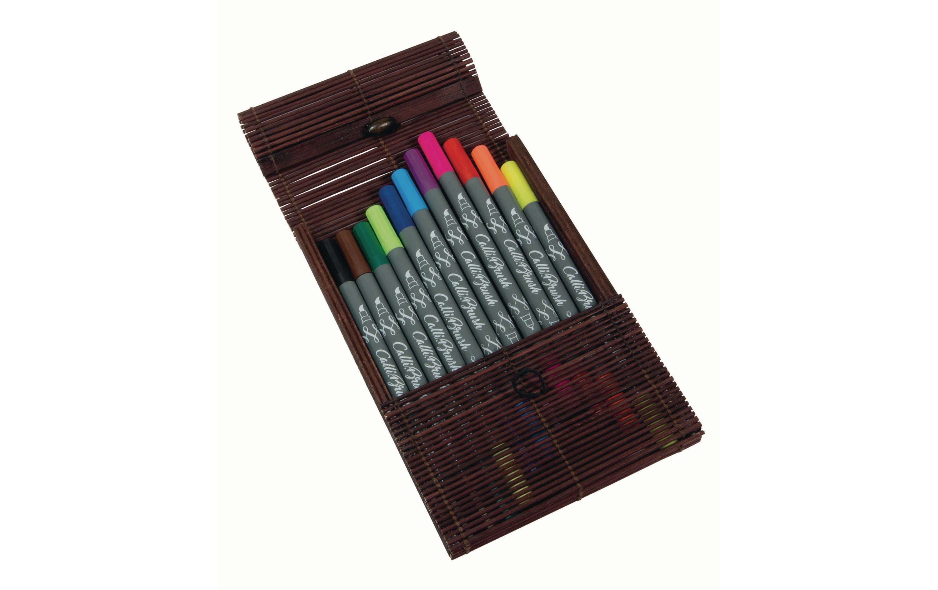 Online Calli Brush Pen Bambooschachtel mit 11 Farben