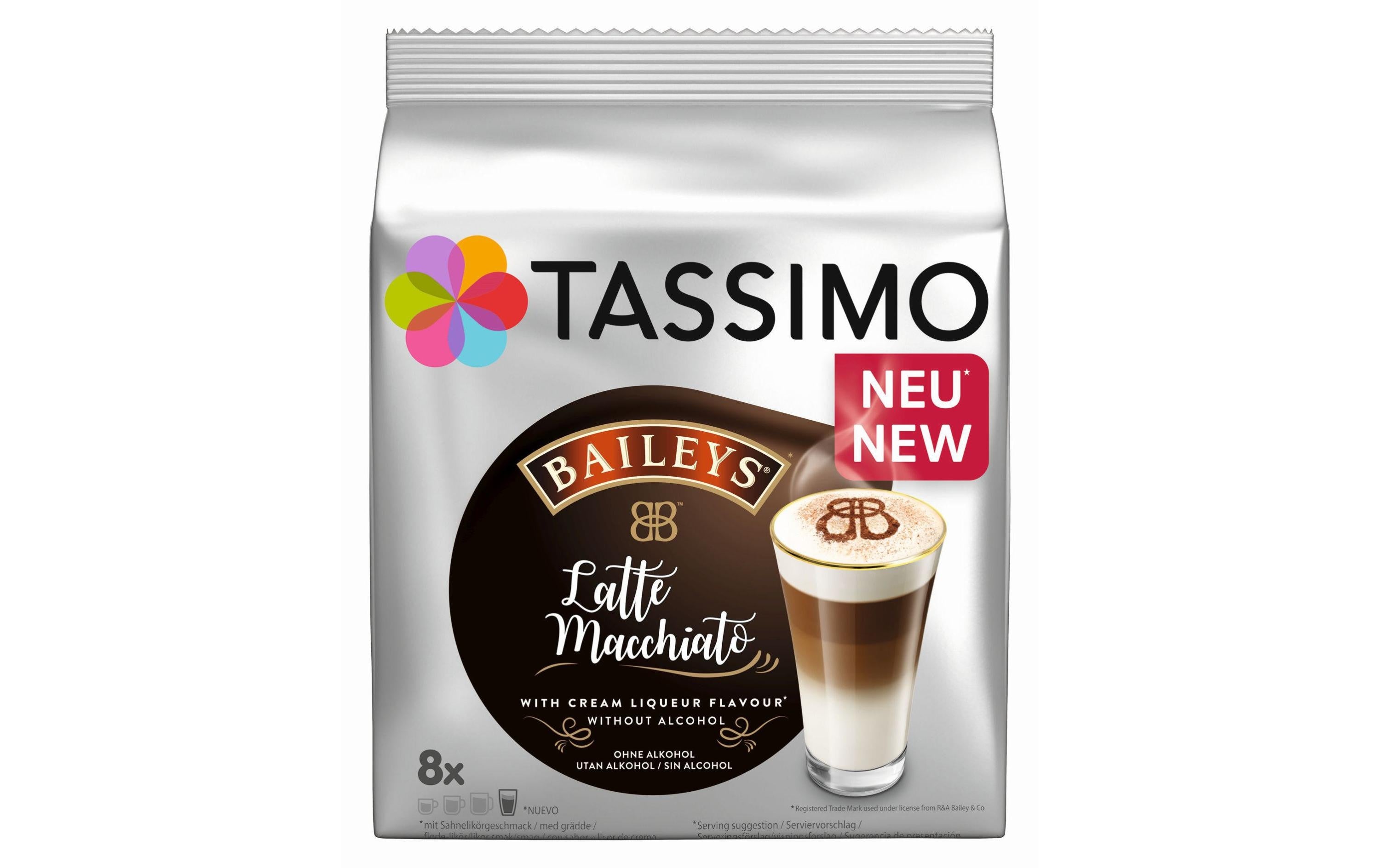 Tassimo T DISC Jacobs Latte Macchiato Bail. 1 Packung à 8 Portionen (Getränke)