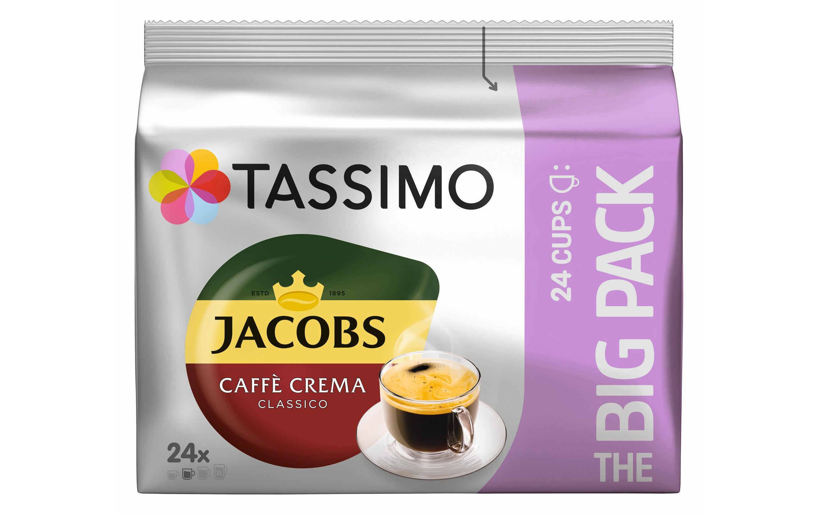 Tassimo T DISC Jacobs Caffé Crema Classico Bigpack, 1 Packung à 24 Portionen