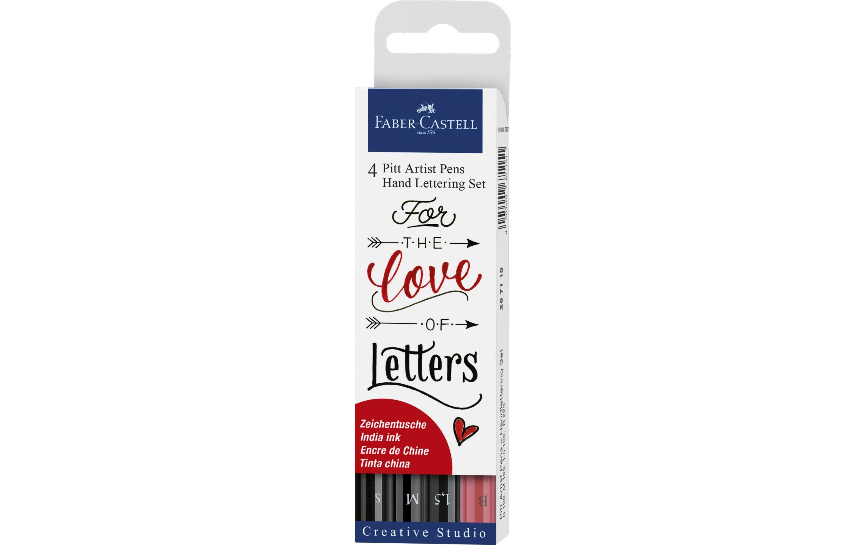 Faber-Castell PITT Artist Pen Handlettering 4er Etui