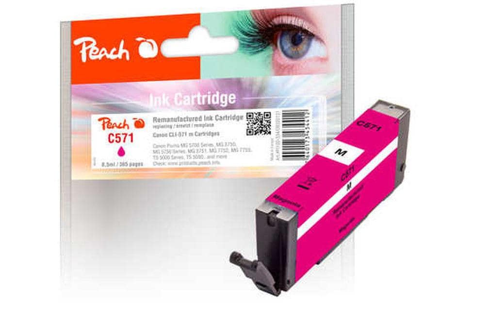 Peach Tinte Canon PGI-571 Magenta zu MG5700, 6800, 7700 Serie, 8.5ml