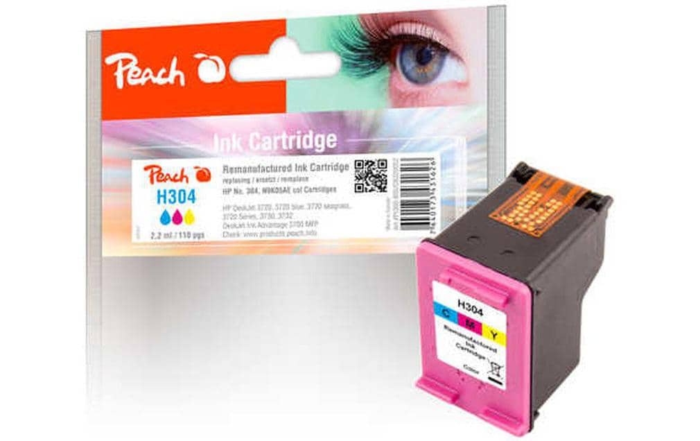 Peach Tinte HP N9K05AE, No 304 Color, 2.2ml, 110 Seiten