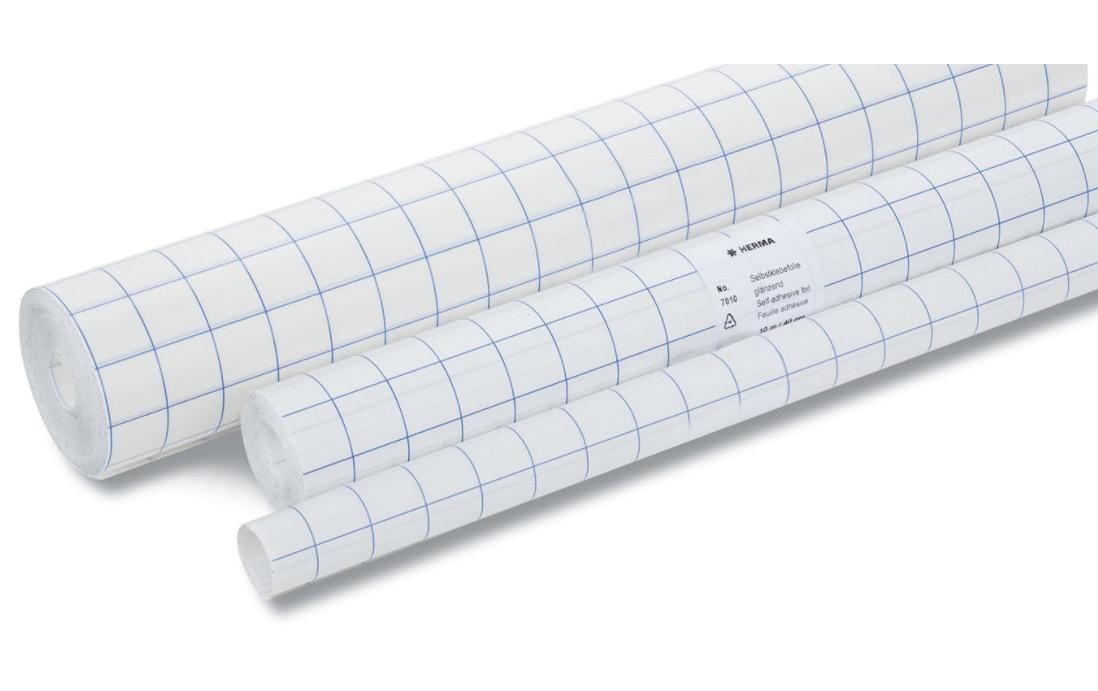 Herma Buchschutzfolie selbstklebend 400 mm x 3 m, glänzend, transparent