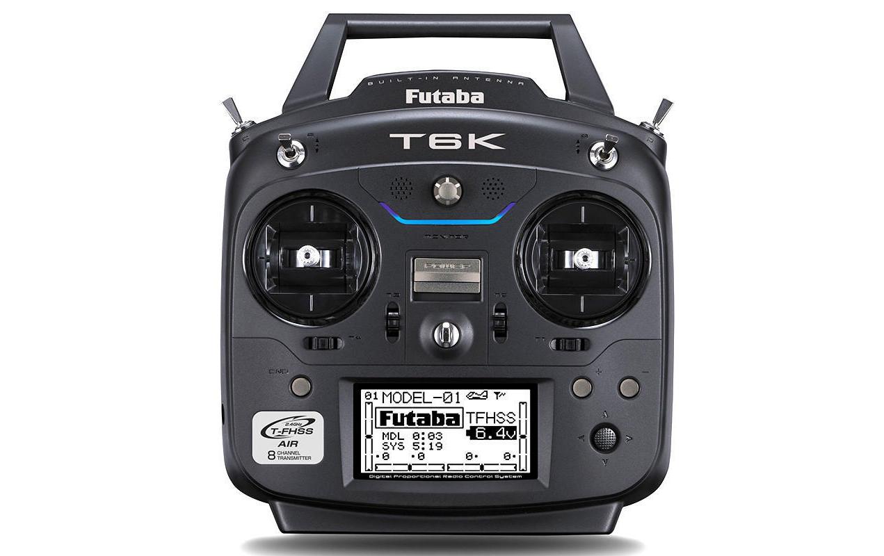 Futaba T6K Mode 2 2.4GHz Set für Flugzeug und Heli, 6-Kanal
