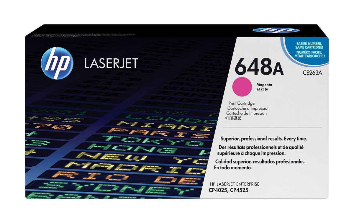 HP, Toner Nr. 648A (CE263A) Magenta Seitenkapazität ~ 11'000 Seiten