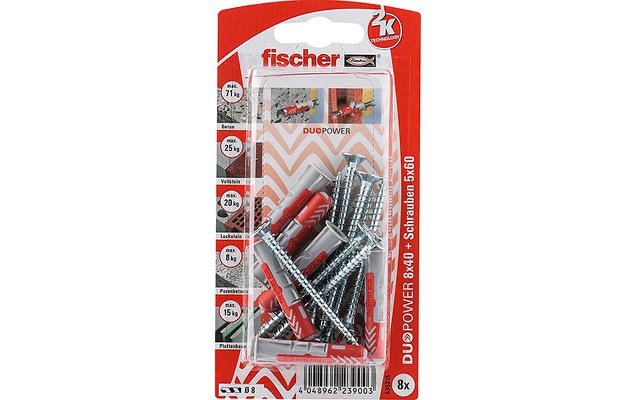 Fischer  534998 DUOPOWER 8X40 S K NV 8 Stück