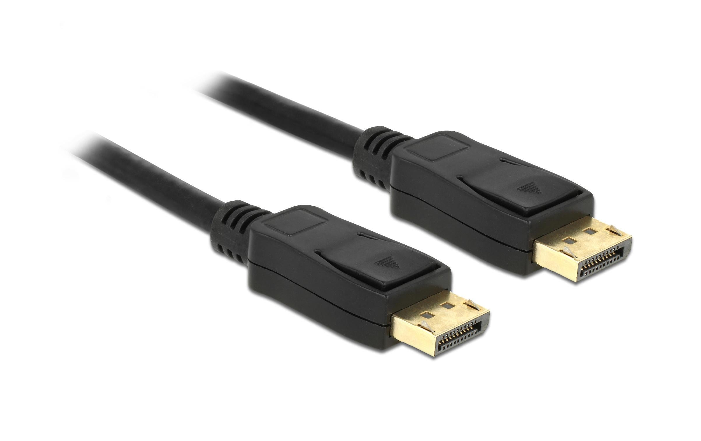 Delock DisplayPort - Displayport Kabel, 7m Schwarz, Auflösung bis 3820 x 2160 @ 60 Hz
