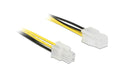 P4 4Pin Stecker auf 4Pin Buchse Kabel, 50cm Verlängerungskabel