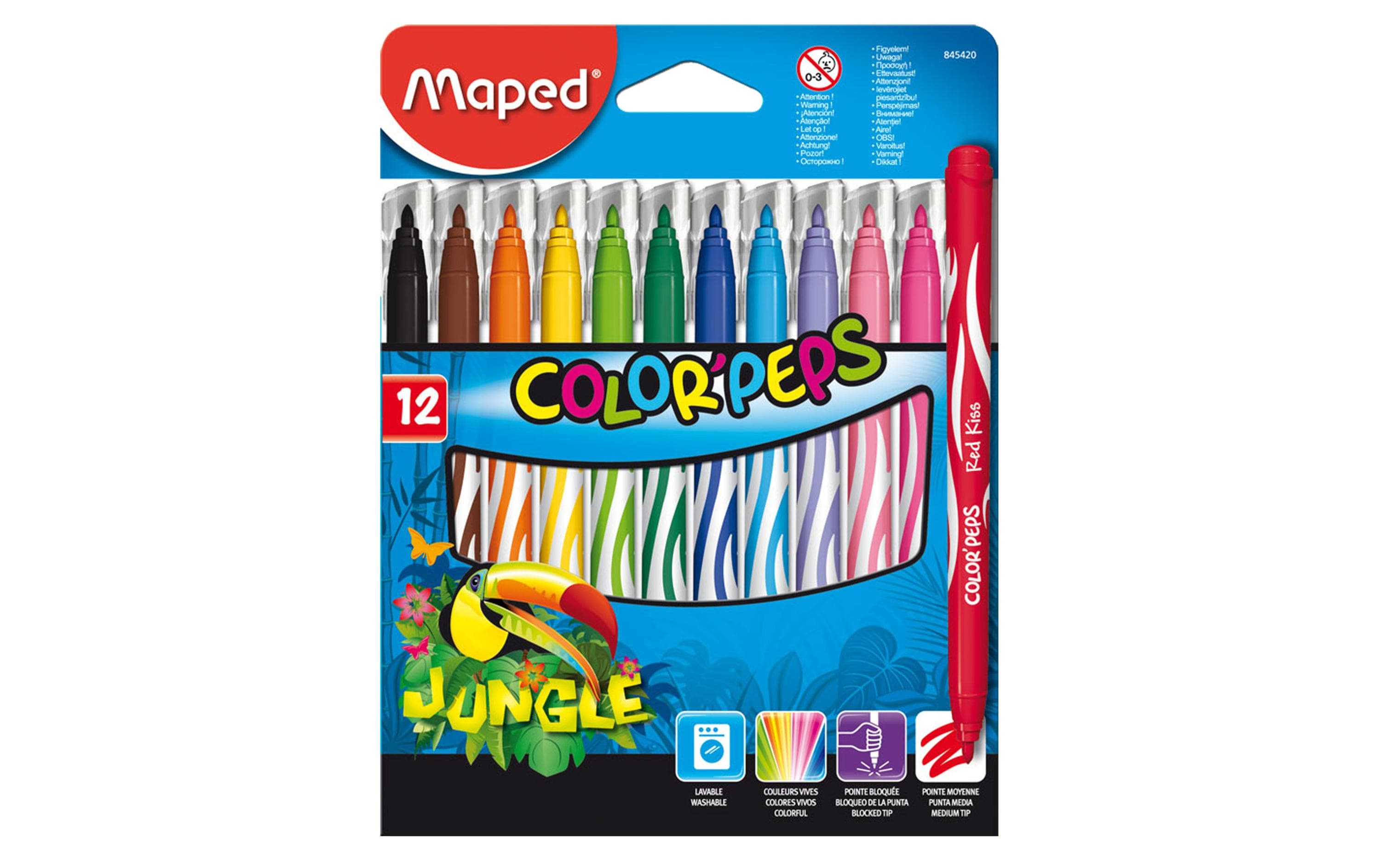Maped Fasermaler Jungle 12er