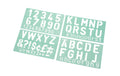 Linex: Schriftschablone Standart Schriftschablone gross