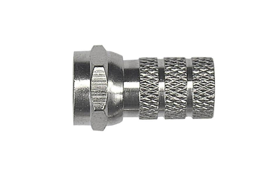 F-Stecker 5.2mm 10er-Pack Ausführung Metall, vernickelt