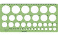 Linex Kreisschablone 39 Kreise 1.2mm Dicke