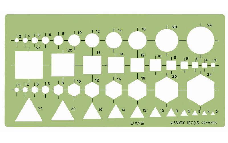 Linex Kombinationsschablone 1.0mm Dicke
