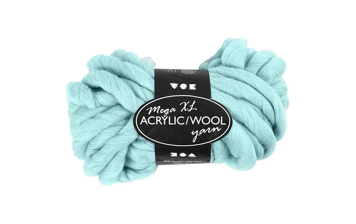 Creativ Company Acrylwolle XL blau 300g, 15 m, MaschenprobeL 2 M x 3 R
