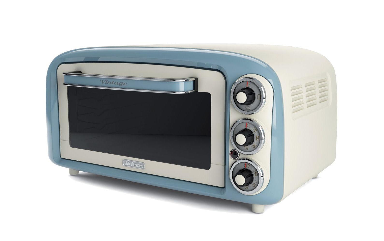 Ariete Backofen Retro Blau 18 Liter, 1380 Watt