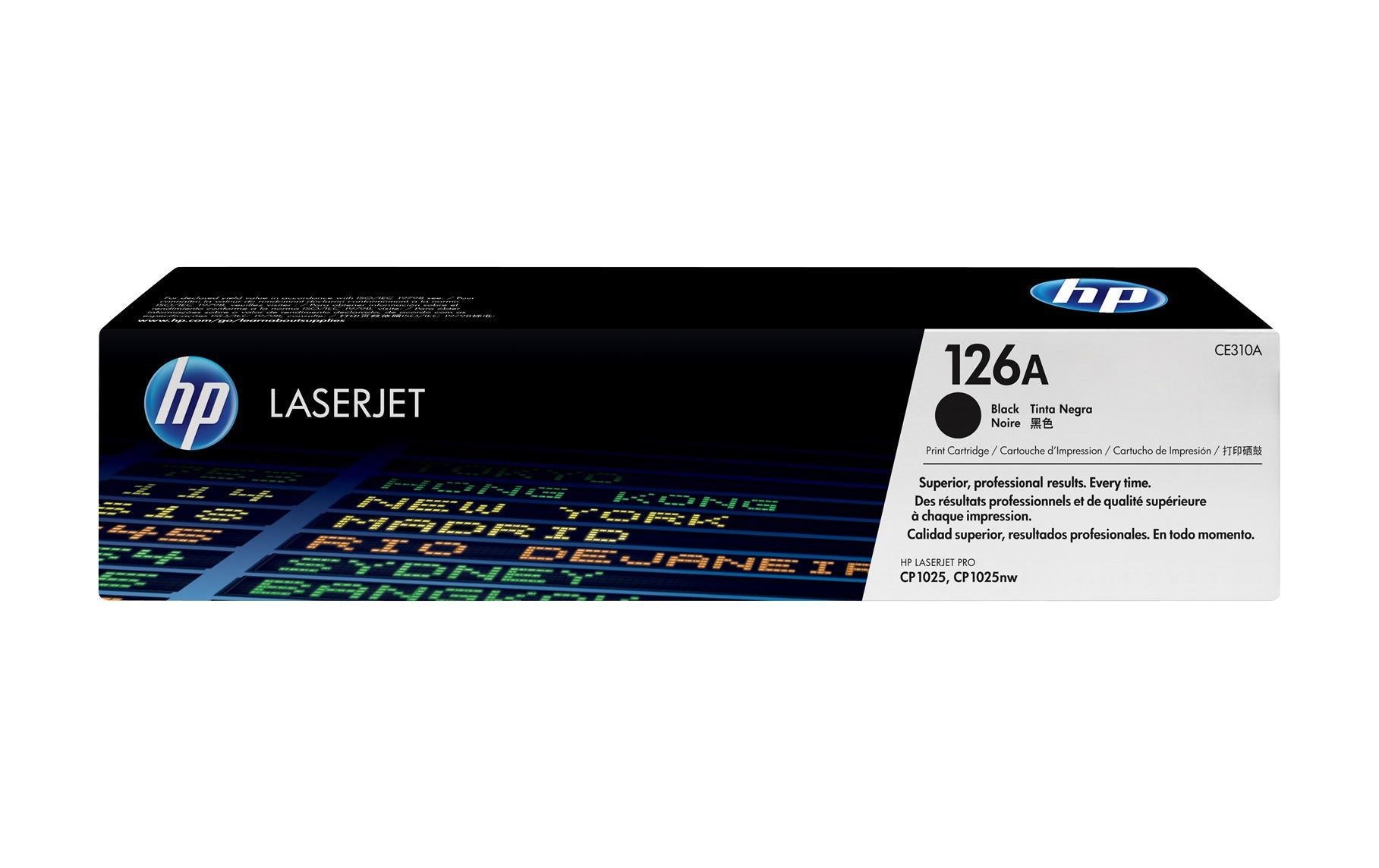 HP Toner 126A - Black (CE310A) Seitenkapazität ~ 1'200 Seiten