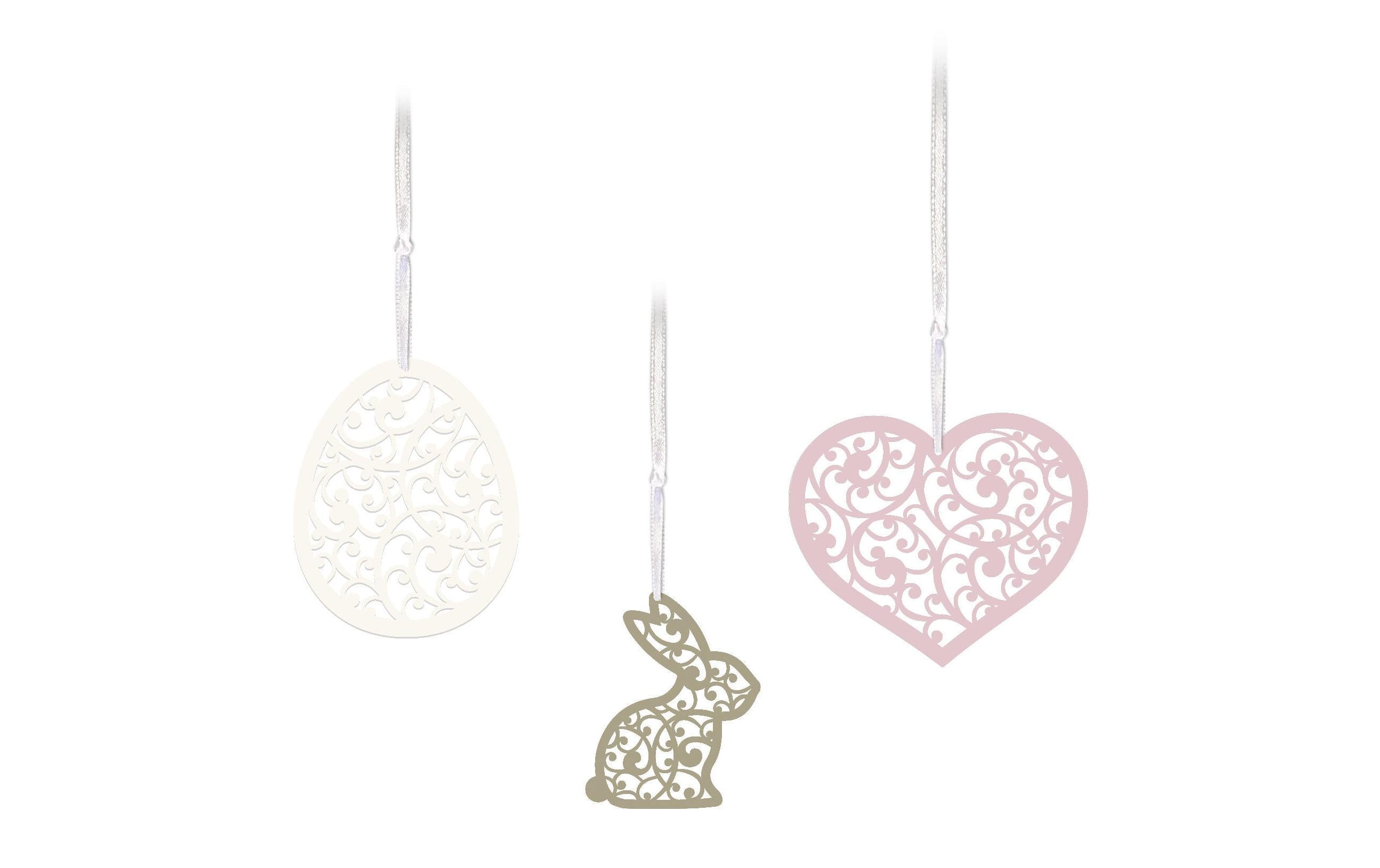 URSUS Deko-Set Ostern Shabby 6 Blatt in 6 Farben, 45 Laserteile