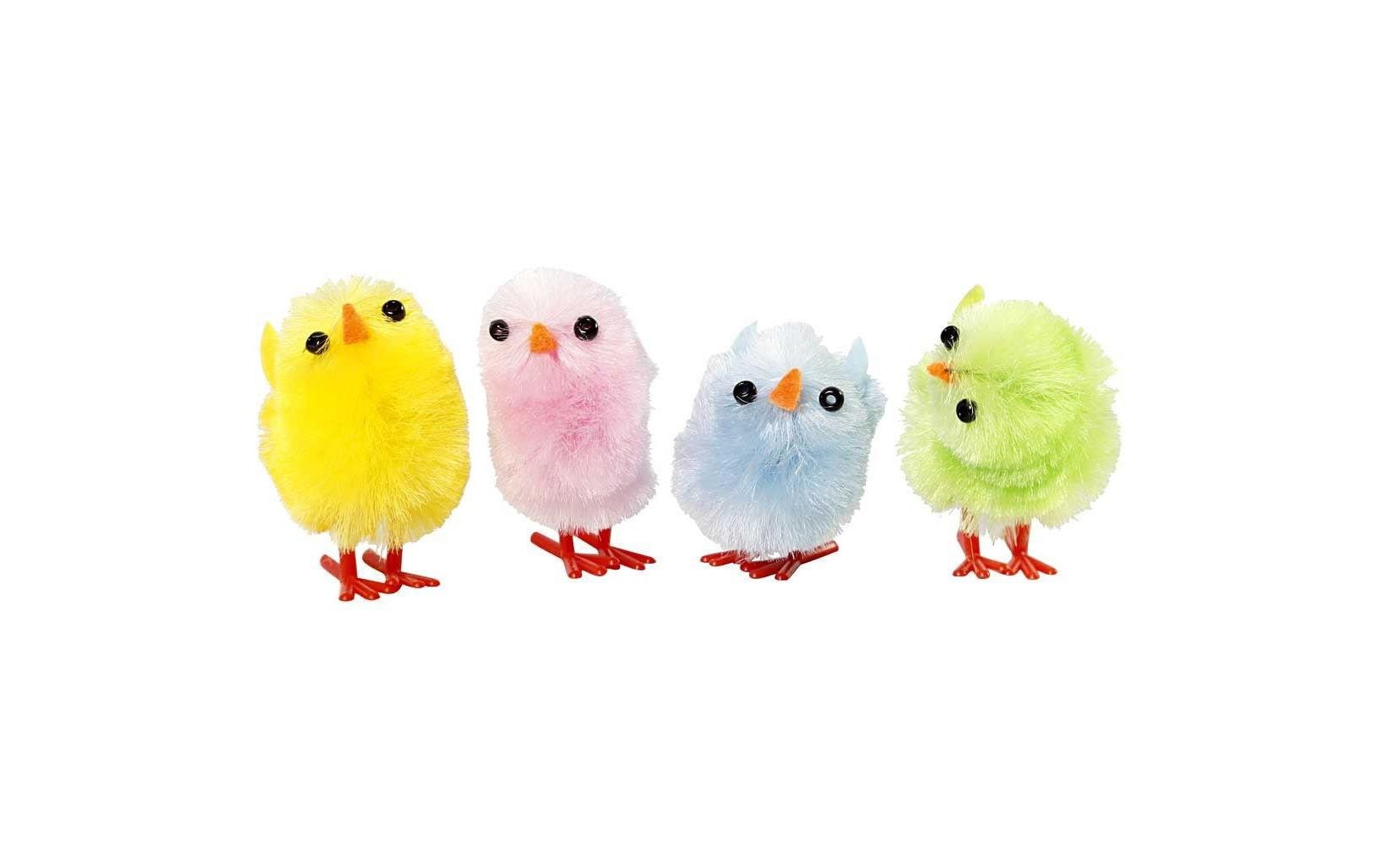 Creativ Company Osterküken 4 Farben x 3 Stück, 3 cm