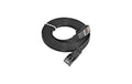 Wirewin Slim Patchkabel: STP, 1m, schwarz Cat.6, AWG36, Klinkenschutz, Längenaufdruck