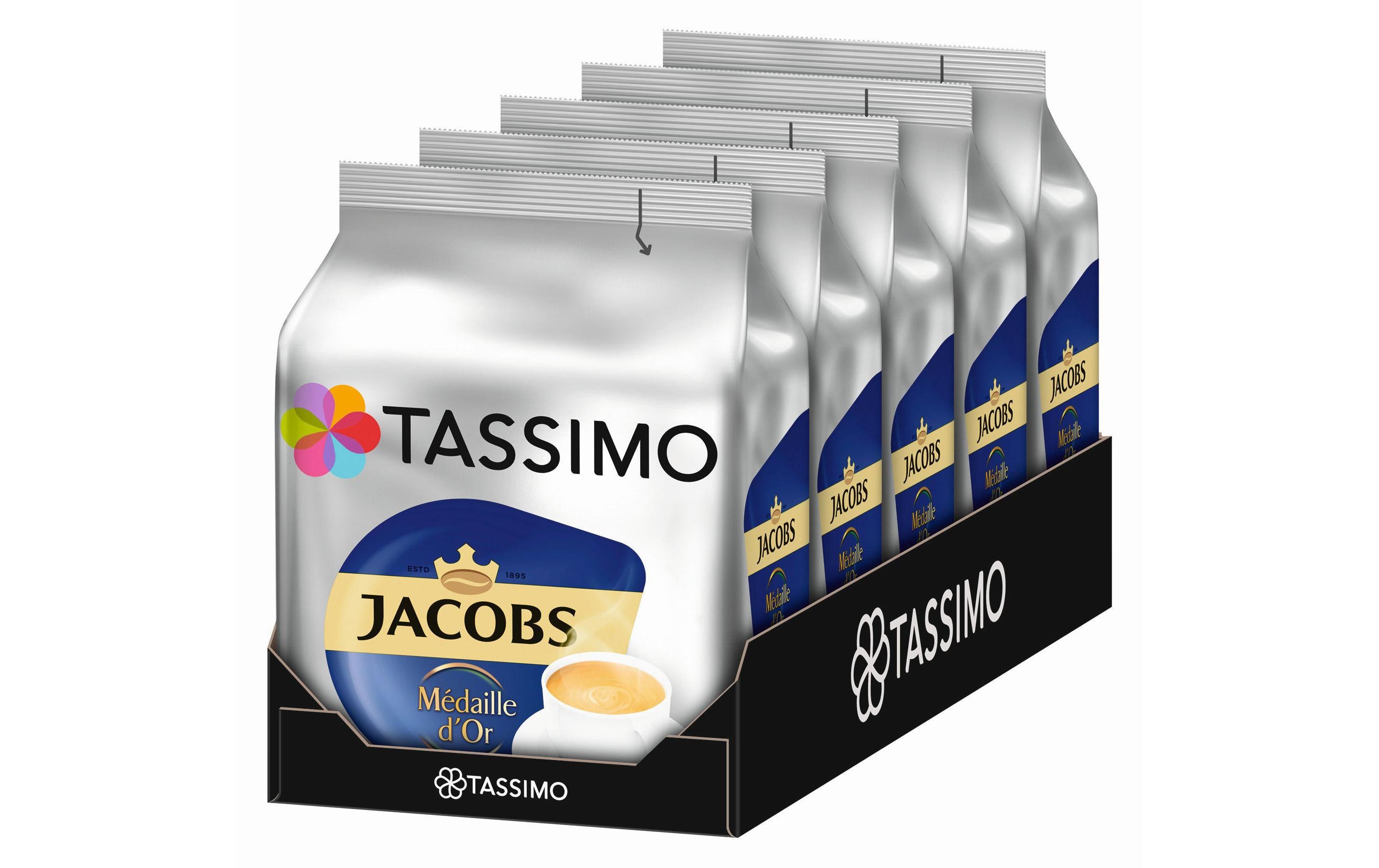 Tassimo T DISC Jacobs Médaille d'Or Karton à 5 Packungen (mit je 16 T DISCS)