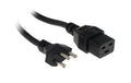 Netzkabel T23 - C19, schwarz 2.5m Kabel, H05VV-F 3G1.5mm
