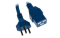 Netzkabel T23 - C19, blau 2m Kabel, H05VV-F 3G1.5mm