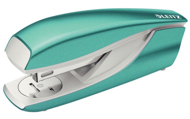 Leitz WOW  Büroheftgerät NeXXt eisblau metallic, 30 Blatt, Metall