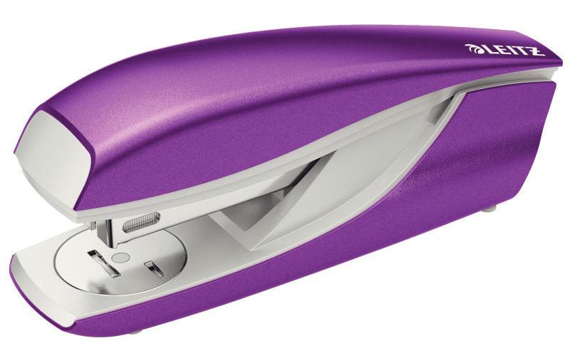 Leitz WOW  Büroheftgerät NeXXt violett metallic, 30 Blatt, Metall