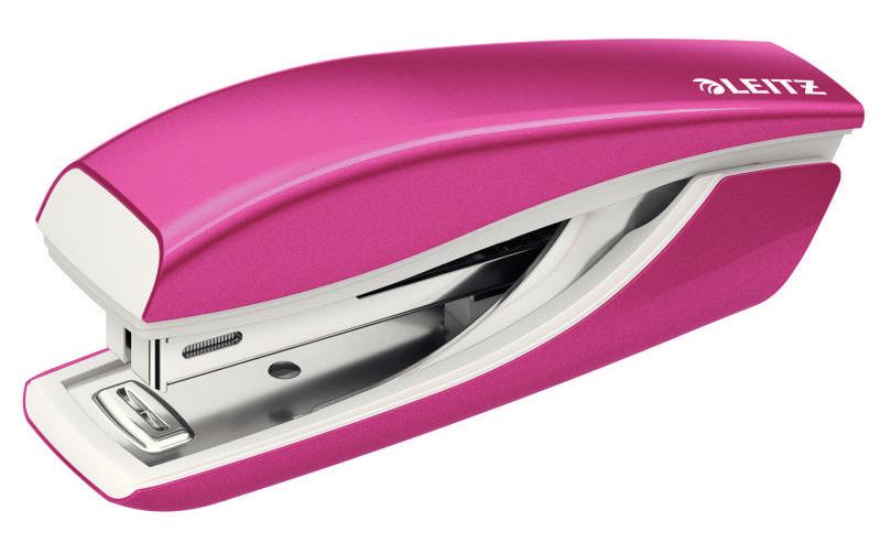 Leitz WOW Mini-Heftgerät NeXXt pink metallic, 10 Blatt, Metall