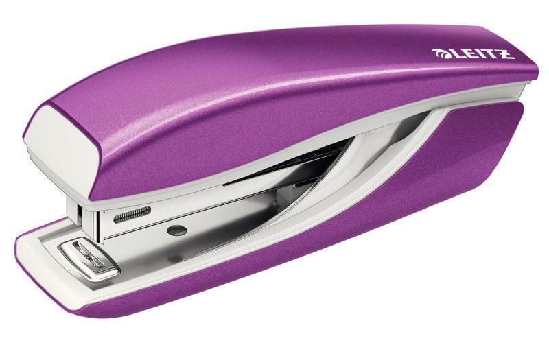 Leitz WOW Mini-Heftgerät NeXXt violett metallic, 10 Blatt, Metall
