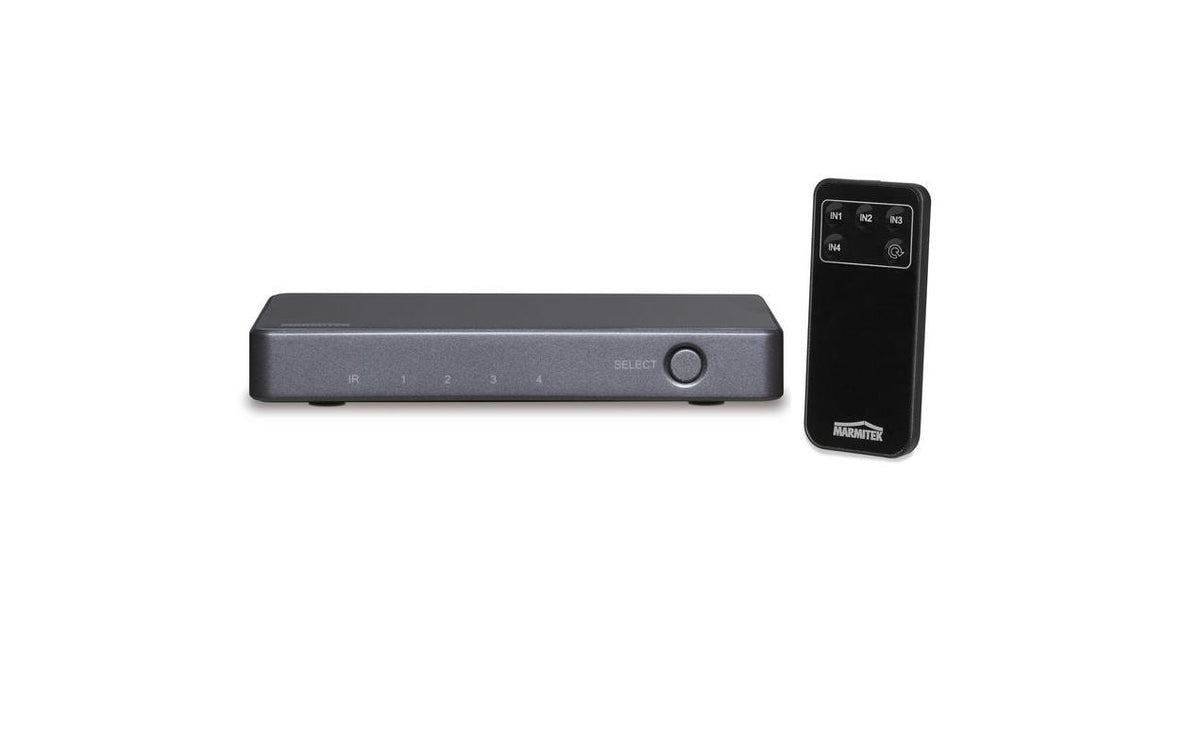 Marmitek Connect 620 UHD 4K HDMI Umschalter 4 Eingänge, 1 Ausgang, inkl. Fernbedienung
