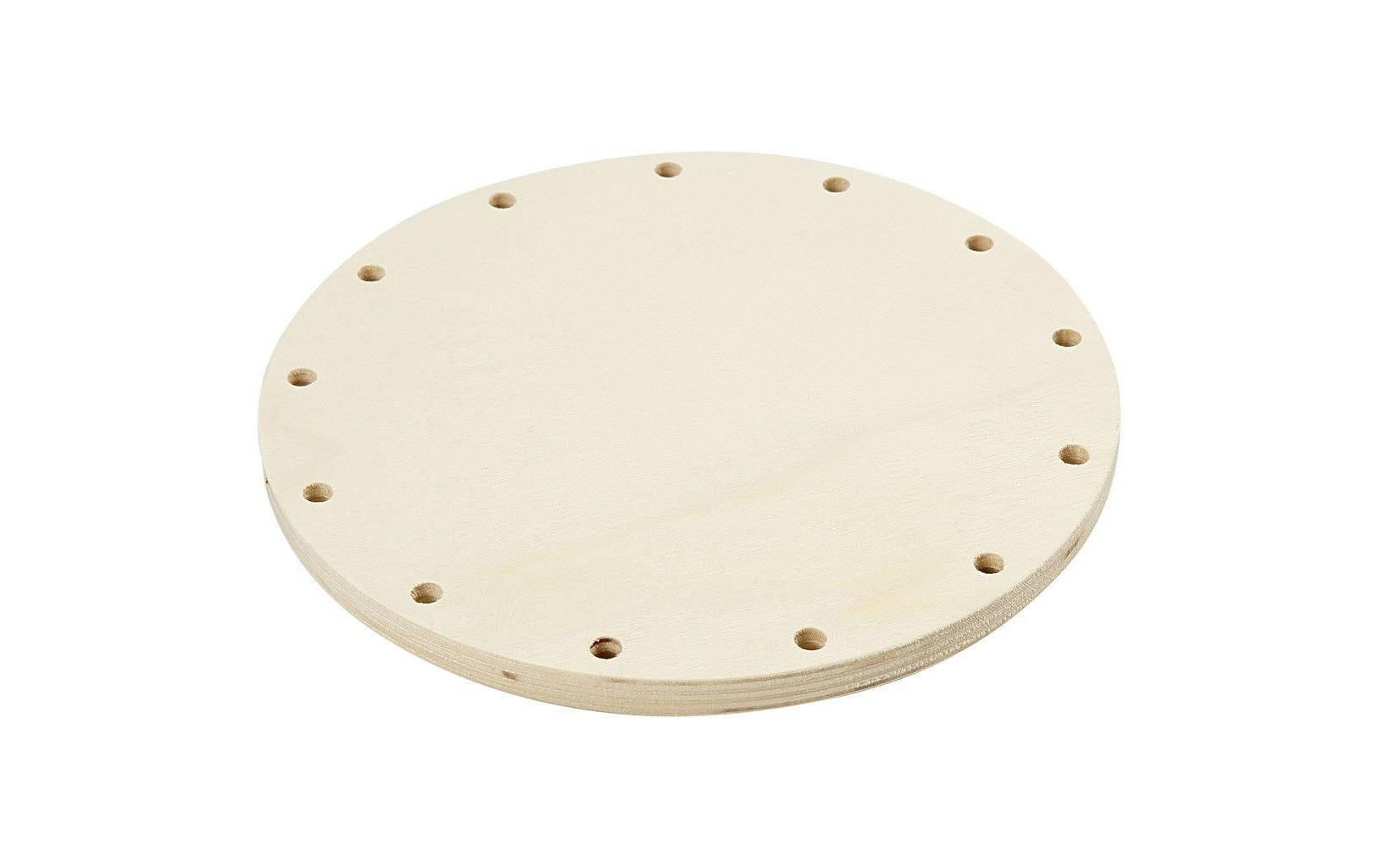 Creativ Company Korbflechtschablone/Basis 18 cm, 9 Löcher (6mm) Stärke: 10 mm