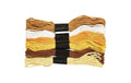 Creativ Company Stickgarn Baumwolle gold 6 Bündel à 8 m, Stärke 1 mm