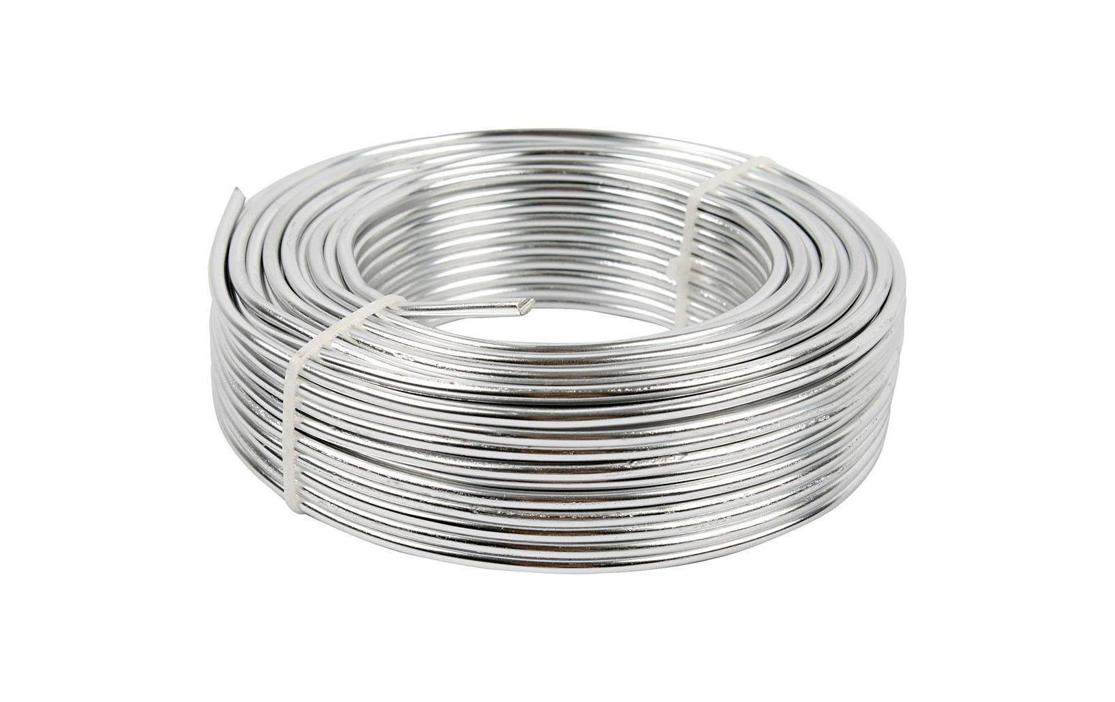 Creativ Company Aluminiumdraht 3 mm silber, 29 m