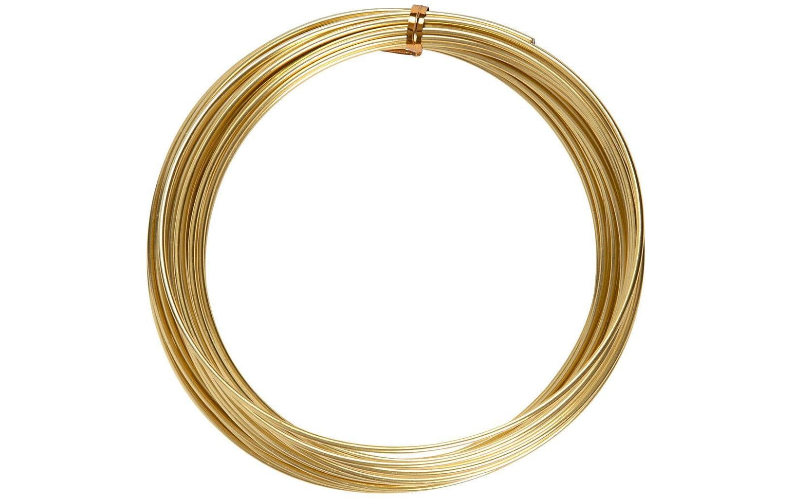 Creativ Company Aluminiumdraht 2 mm gold, 10 m