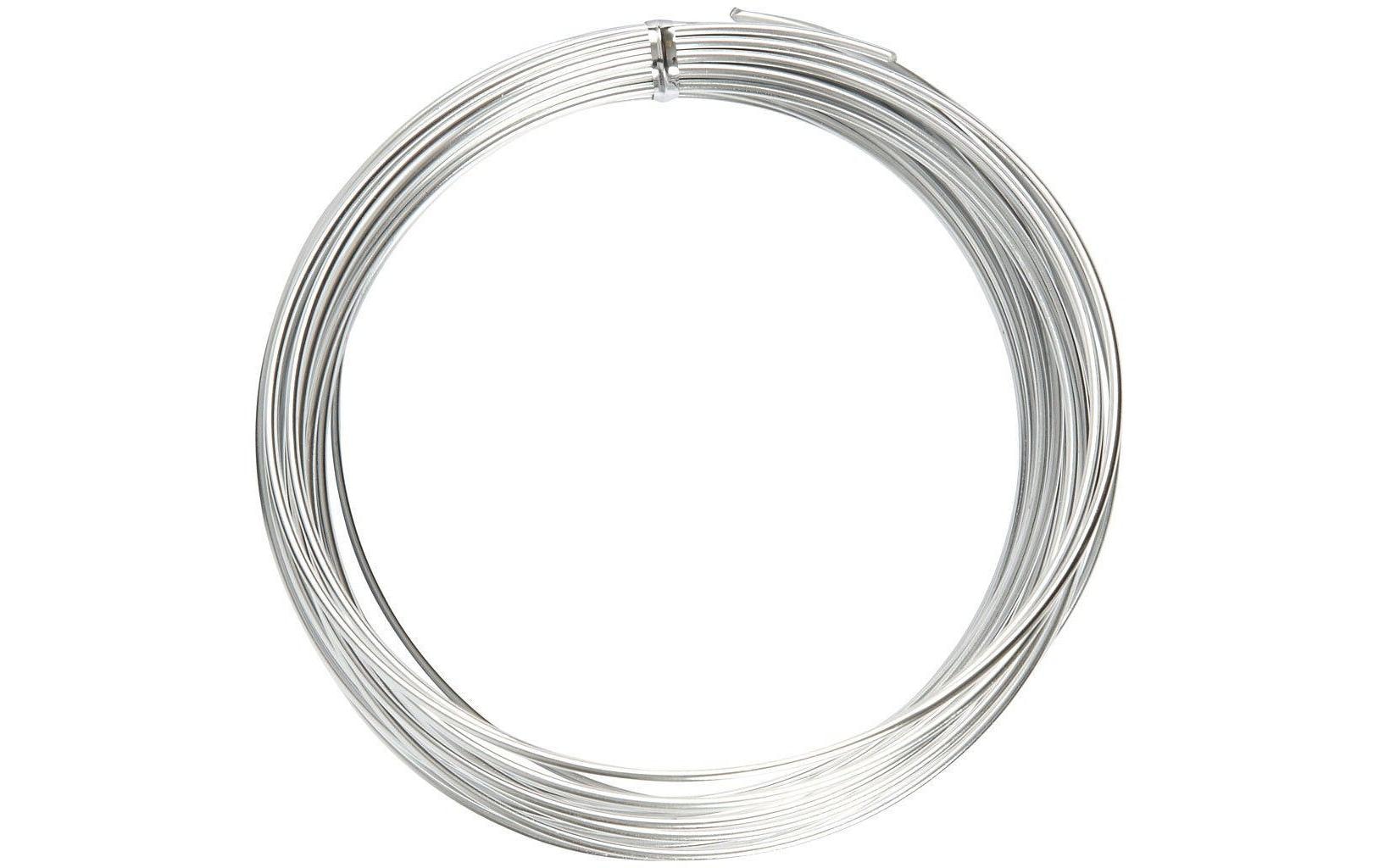 Creativ Company Aluminiumdraht 2 mm silber, 10 m