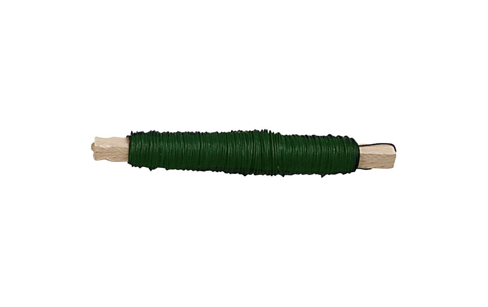 Creativ Company Stahldraht Blumendraht 0.6 mm, 100 g, 50 m, grün