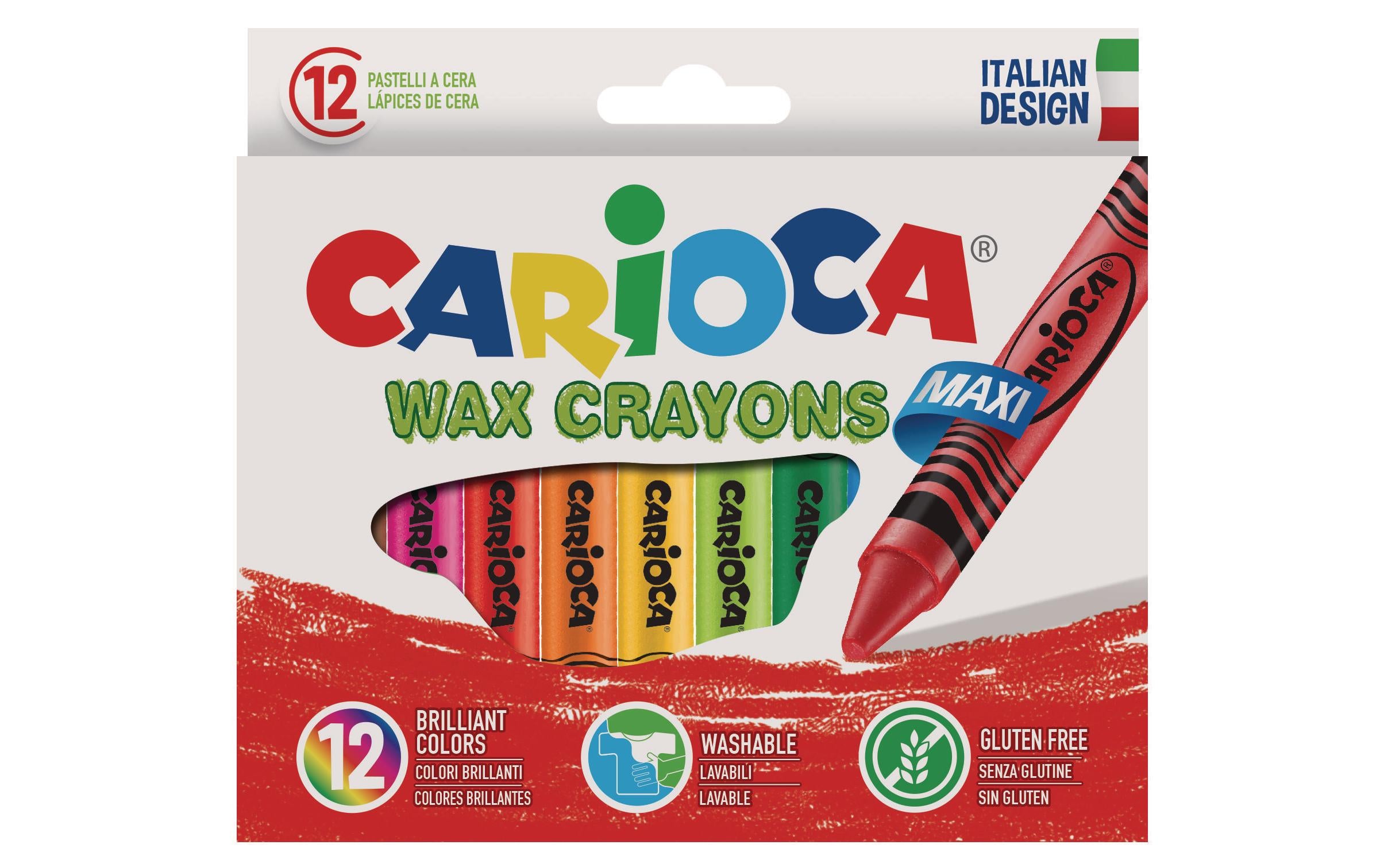 Carioca Wachsmalkreide Maxi Wax 12er Pack