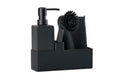 Zone Spültrogbutler 4er Set Black Schwarz, Grösse 19x20.5x6cm