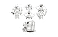 Creativ Company Schrumpffolie Pirat 4 Blatt 10.5 x 14.5 cm