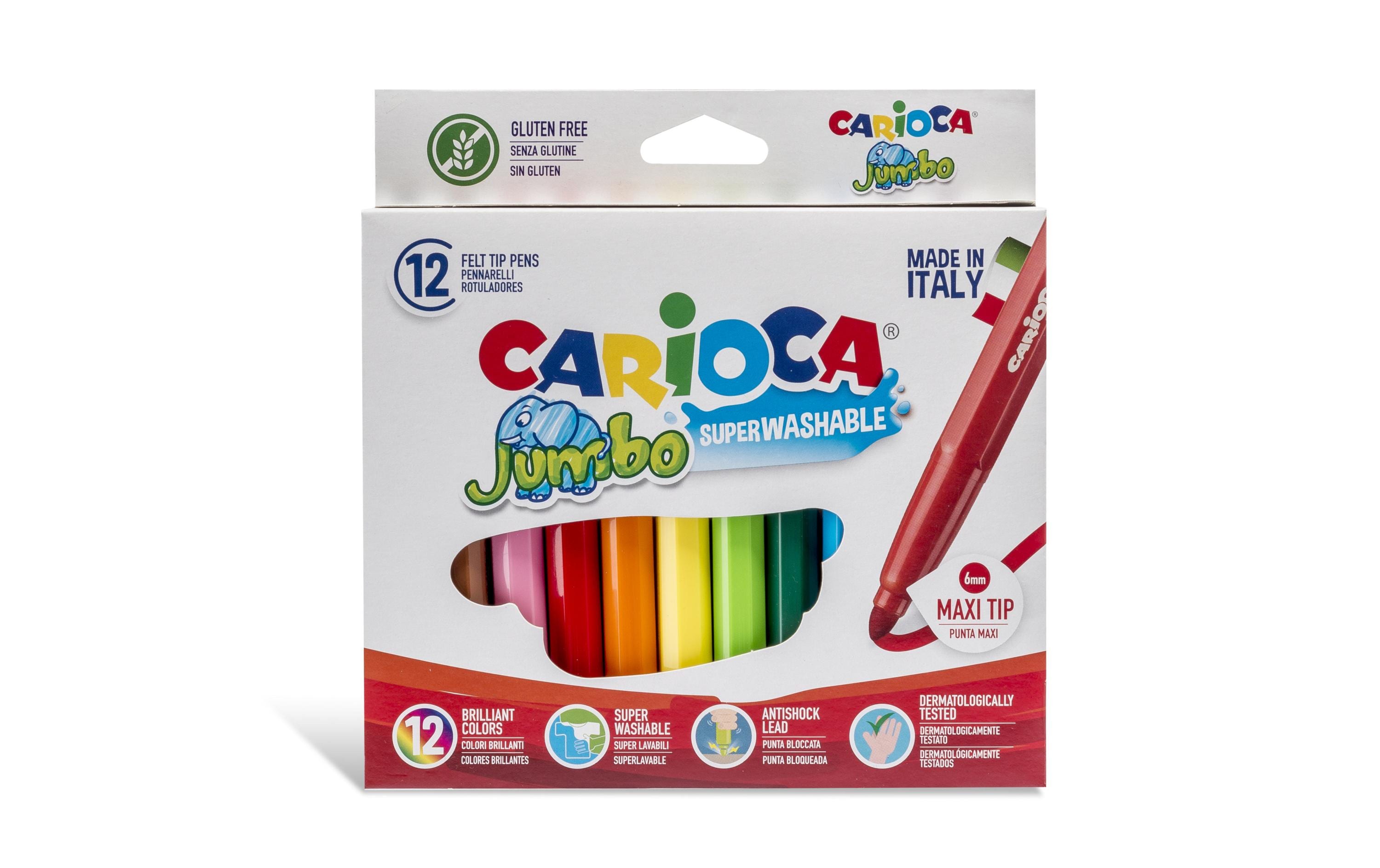 Carioca Fasermaler Jumbo Box 12er Pack