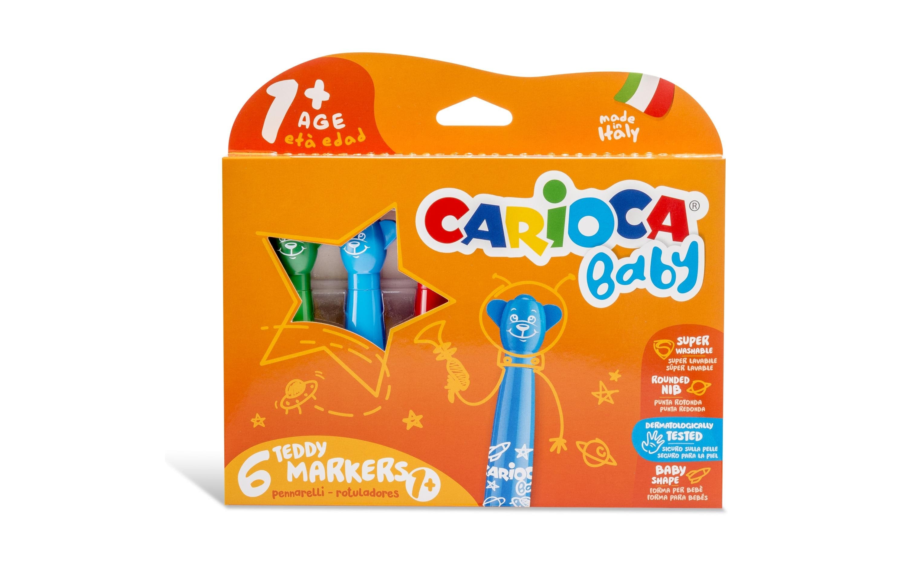 Carioca Fasermaler Baby Teddy 1+ 6er Pack