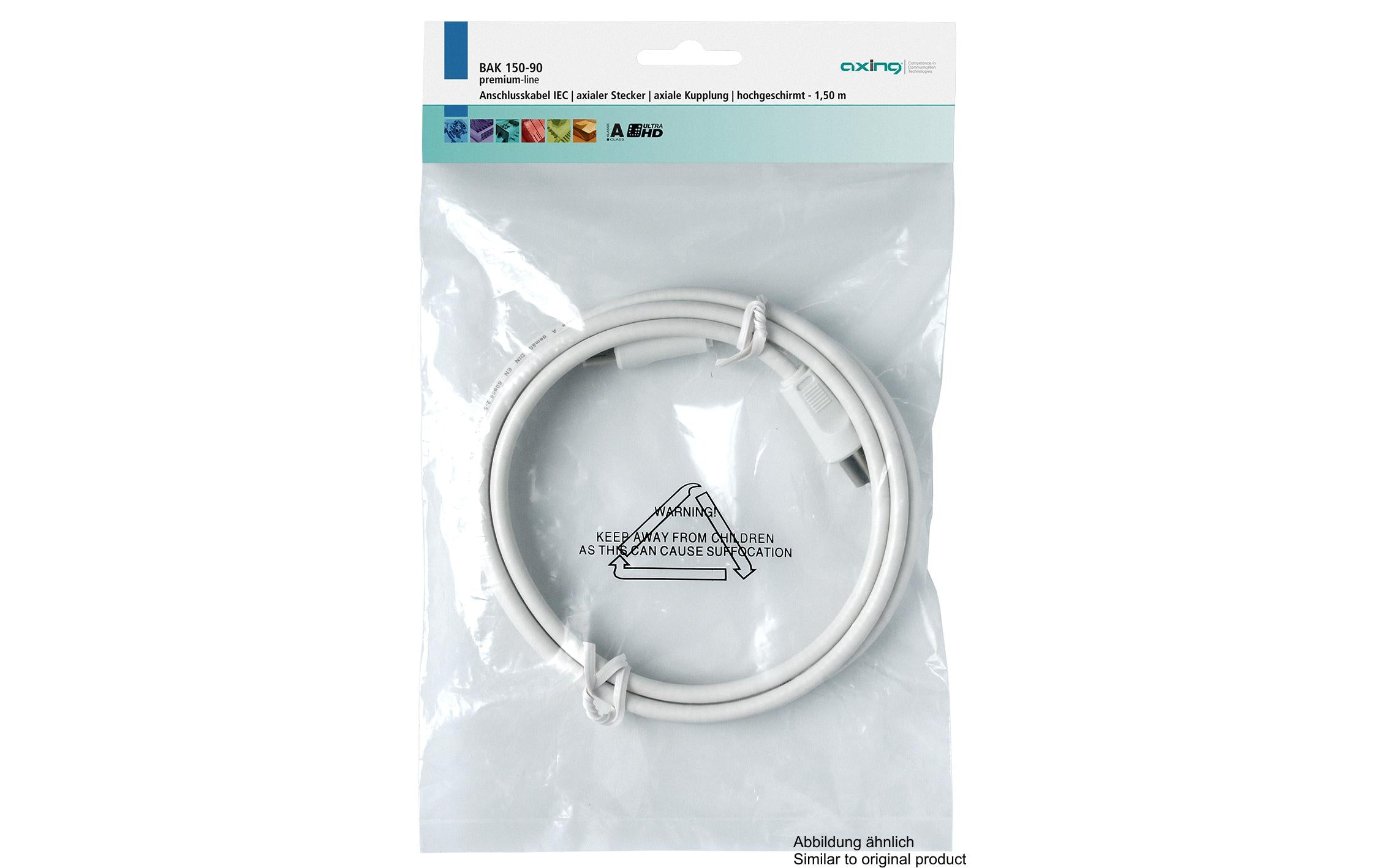 Axing BAK 250-90 Antennenkabel 2.5m, Koaxial, IEC