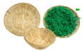 B+C Bambuskörbchen mit Gras Ostern 20 cm