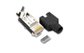 Hirose Stecker TM11, 50er Pack, KAT5e inkl. Knickschutztülle, schwarz
